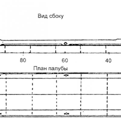 несамоходная баржа-площадка грузоподъемностью 900 т. (проект 775)