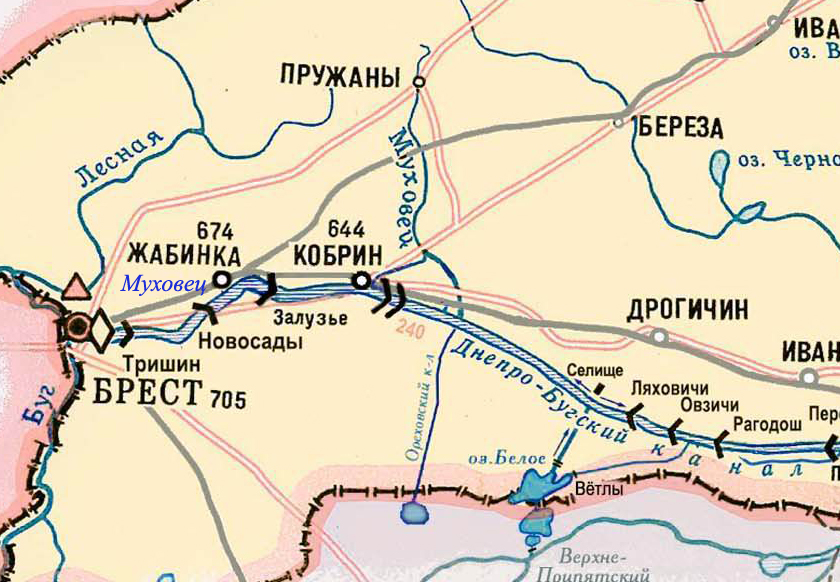 Река мухавец на карте